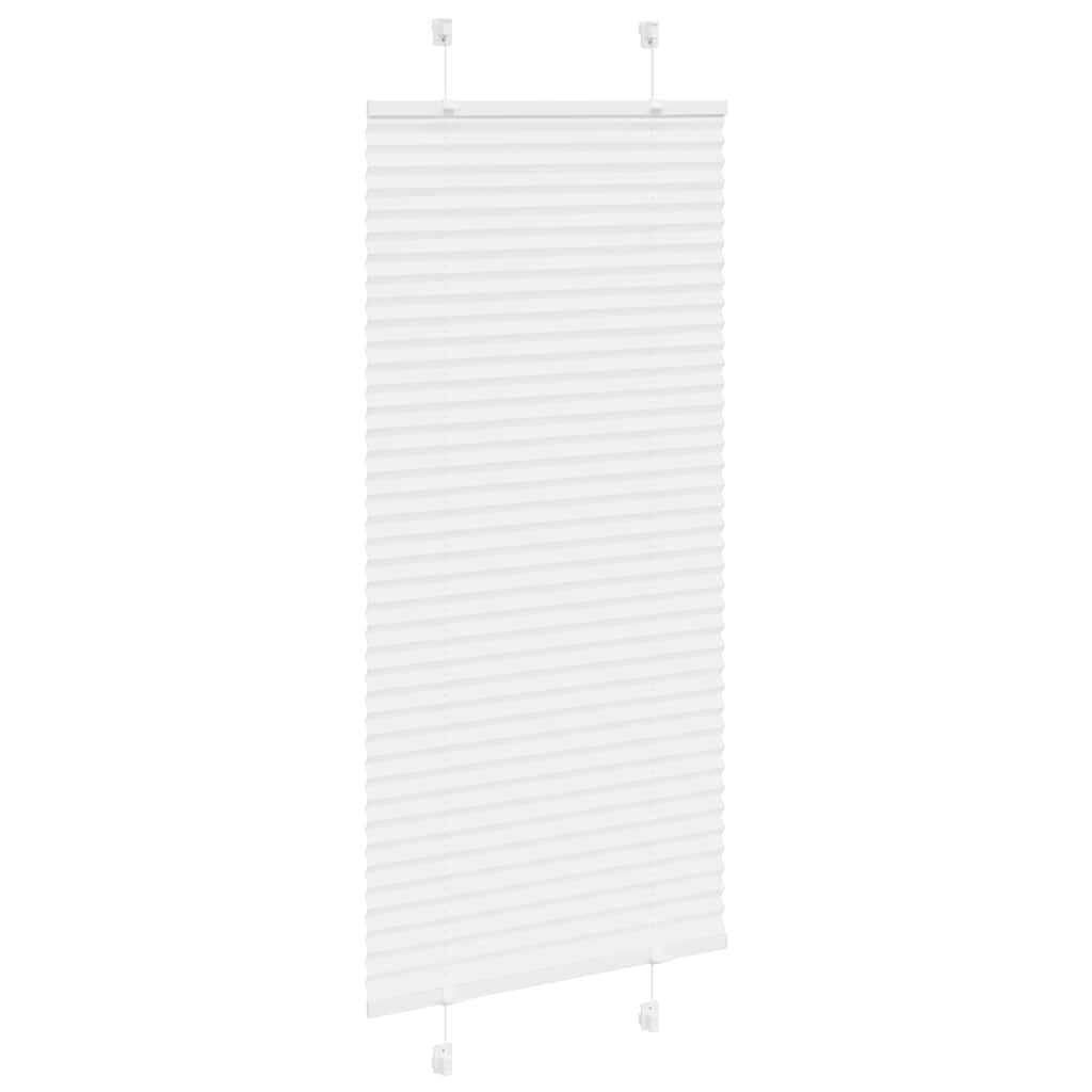 Vidaxx store enrouleur plissé 65x100 cm largeur de tissu 64,4 cm polyester blanc