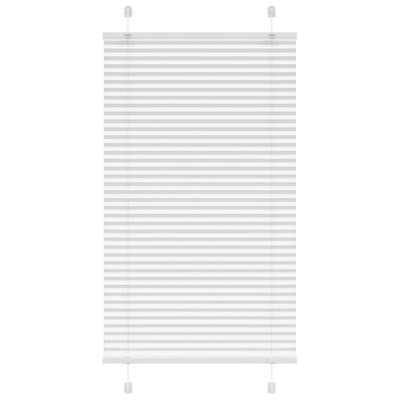 Vidaxx store enrouleur plissé 75x100 cm largeur de tissu 74,4 cm polyester blanc