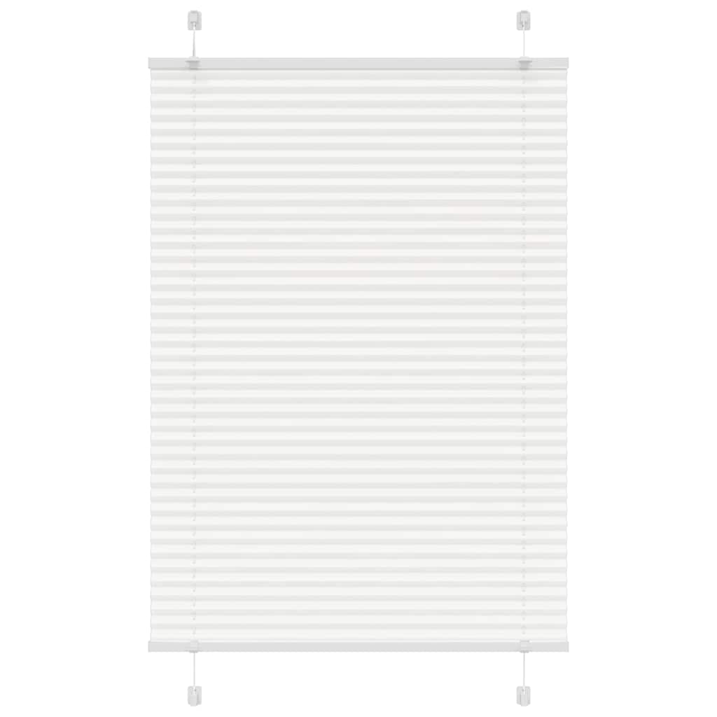Vidaxx store enrouleur plissé 85x100 cm largeur de tissu 84,4 cm polyester blanc