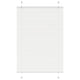 Vidaxx store enrouleur plissé 85x100 cm largeur de tissu 84,4 cm polyester blanc