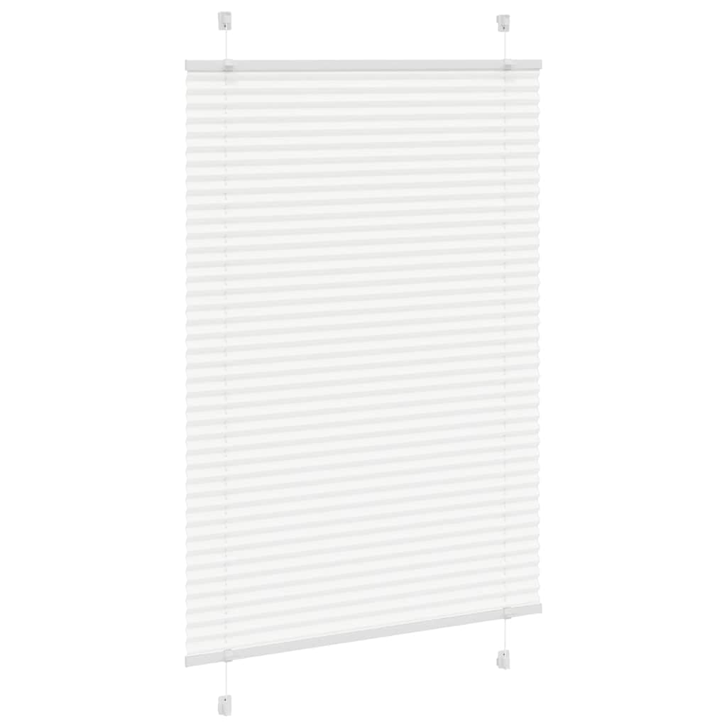 Vidaxx store enrouleur plissé 85x100 cm largeur de tissu 84,4 cm polyester blanc