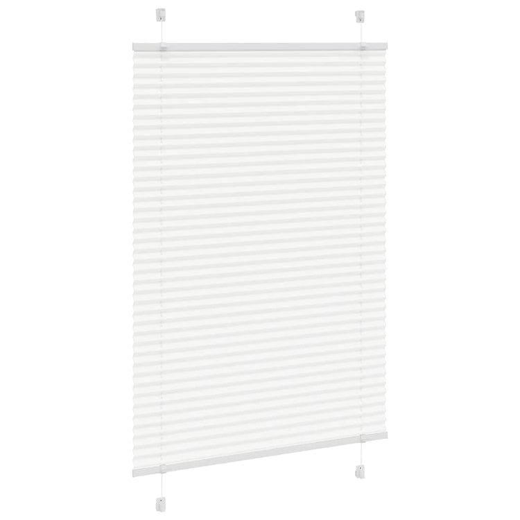 Vidaxx store enrouleur plissé 85x100 cm largeur de tissu 84,4 cm polyester blanc
