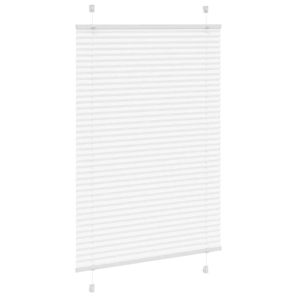 Vidaxx store enrouleur plissé 100x100 cm largeur de tissu 99,4 cm polyester blanc