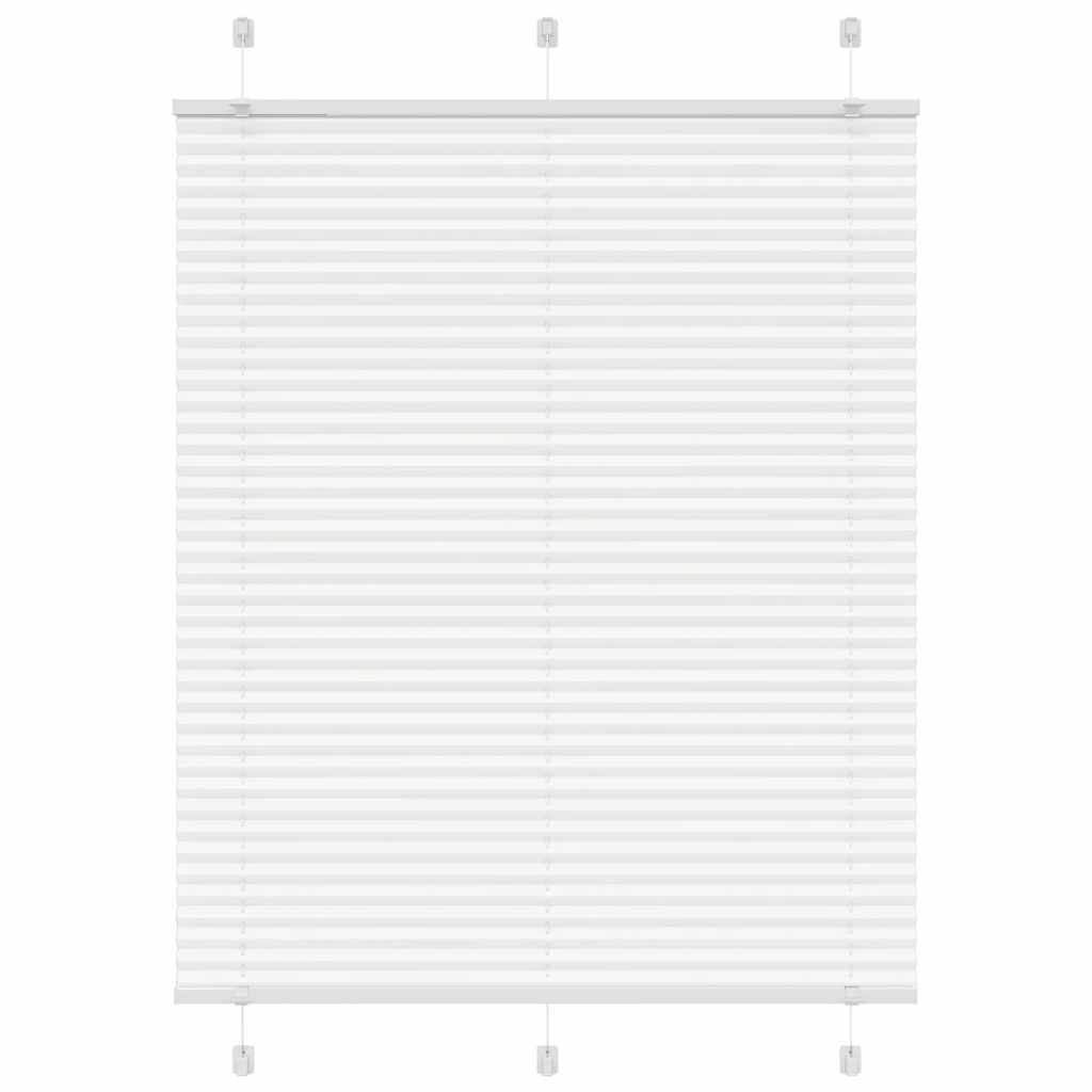 Vidaxx store enrouleur plissé 105x100cm largeur du tissu 104,4cm polyester blanc