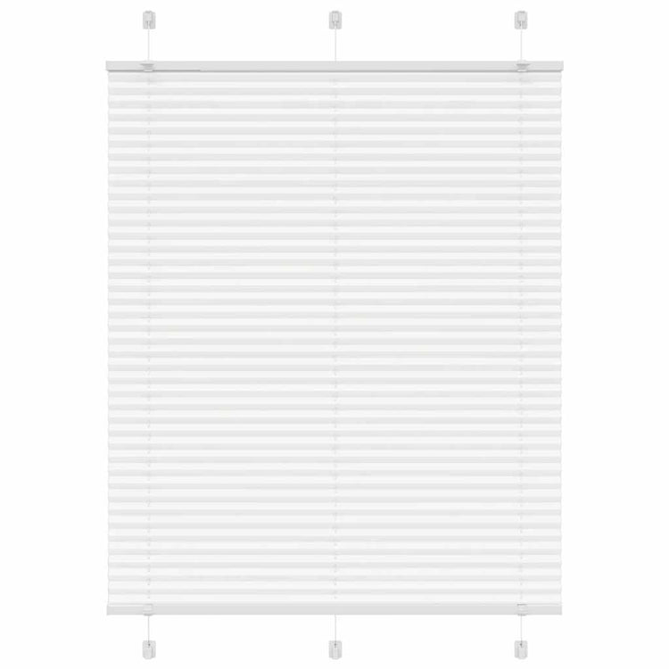 Vidaxx store enrouleur plissé 105x100cm largeur du tissu 104,4cm polyester blanc
