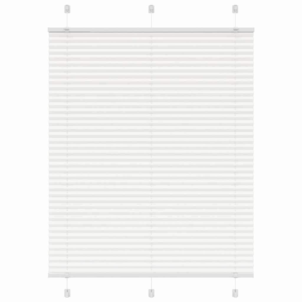 Vidaxx store enrouleur plissé 110x100cm largeur de tissu 109,4cm polyester blanc