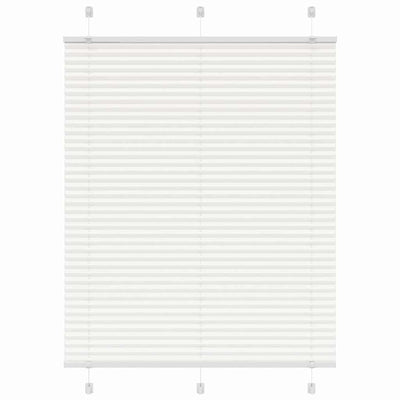 Vidaxx store enrouleur plissé 110x100cm largeur de tissu 109,4cm polyester blanc