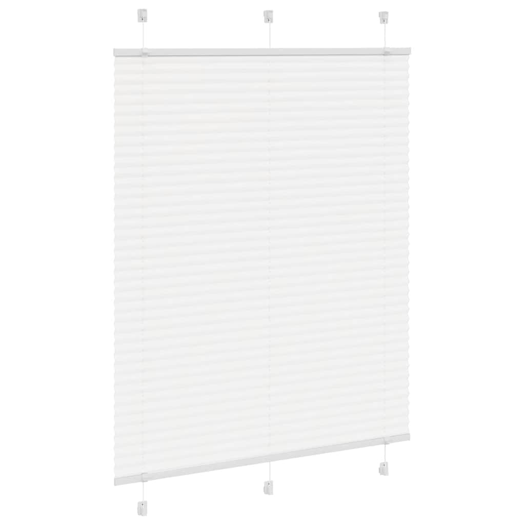 Vidaxx store enrouleur plissé 110x100cm largeur de tissu 109,4cm polyester blanc