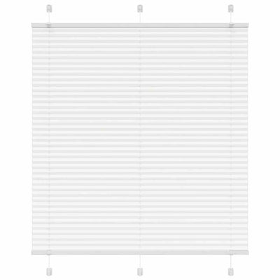 Vidaxx store enrouleur plissé 115x100cm largeur du tissu 114,4cm polyester blanc