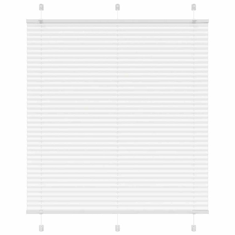 Vidaxx store enrouleur plissé 115x100cm largeur du tissu 114,4cm polyester blanc