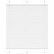 Vidaxx store enrouleur plissé 115x100cm largeur du tissu 114,4cm polyester blanc