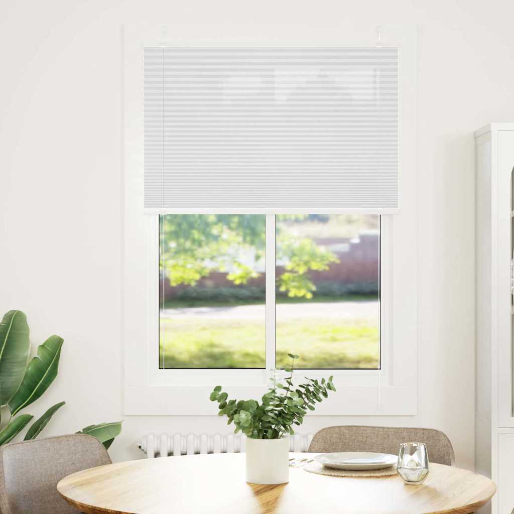 Vidaxx store enrouleur plissé 85x150 cm largeur de tissu 84,4 cm polyester blanc