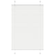 Vidaxx store enrouleur plissé 95x150 cm largeur de tissu 94,4 cm polyester blanc