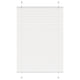 Vidaxx store enrouleur plissé 100x150 cm largeur de tissu 99,4 cm polyester blanc