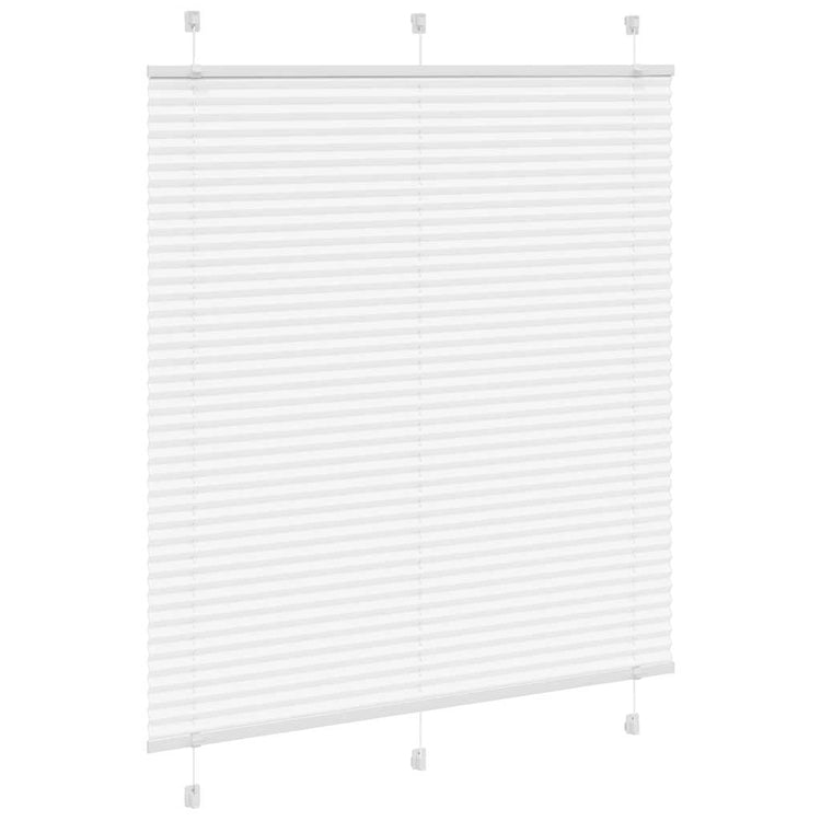 Vidaxx store enrouleur plissé 120x150 cm largeur de tissu 119,4 cm polyester blanc