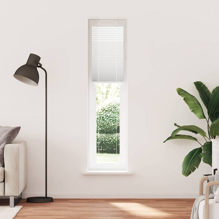 Vidaxx store enrouleur plissé 45x200 cm largeur de tissu 44,4 cm polyester blanc