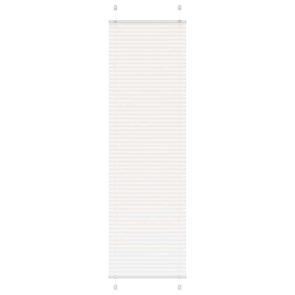 Vidaxx store enrouleur plissé 55x200 cm largeur de tissu 54,4 cm polyester blanc