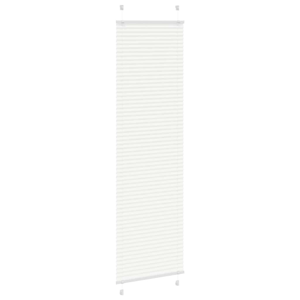 Vidaxx store enrouleur plissé 55x200 cm largeur de tissu 54,4 cm polyester blanc