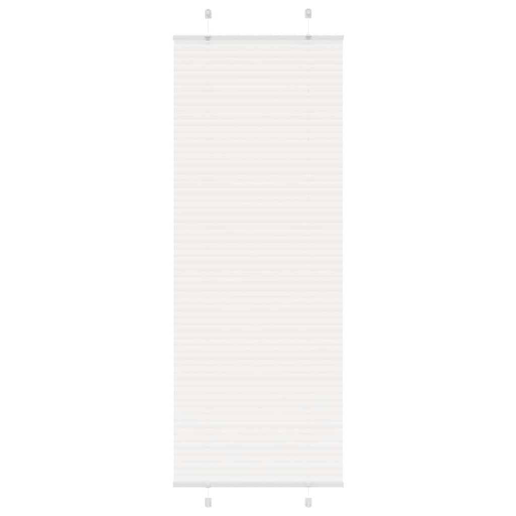 Vidaxx store enrouleur plissé 70x200 cm largeur de tissu 69,4 cm polyester blanc