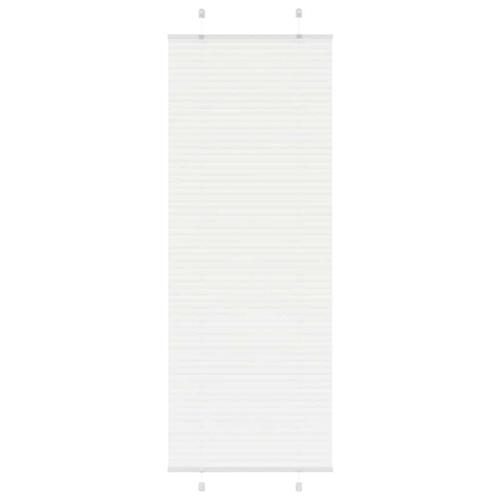Vidaxx store enrouleur plissé 75x200 cm largeur de tissu 74,4 cm polyester blanc