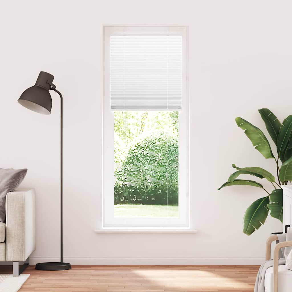 Vidaxx store enrouleur plissé 75x200 cm largeur de tissu 74,4 cm polyester blanc