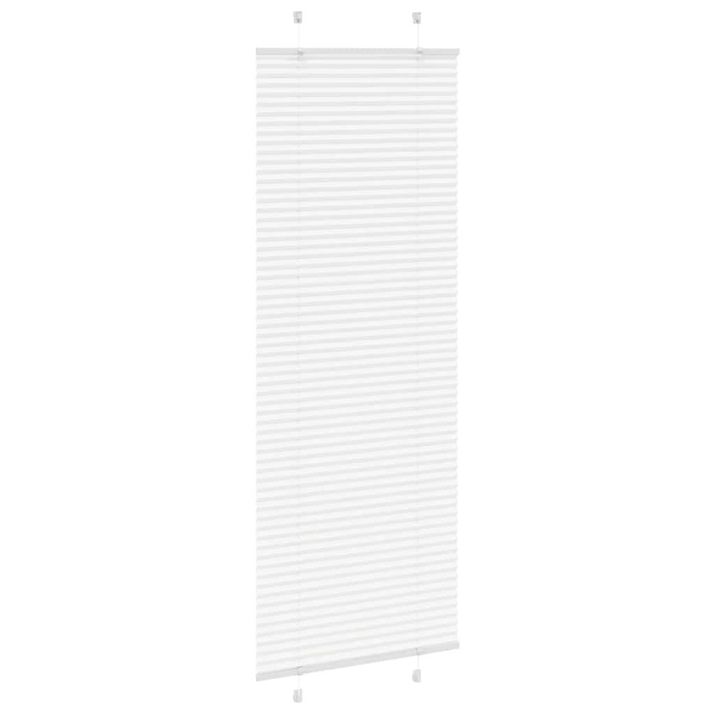 Vidaxx store enrouleur plissé 75x200 cm largeur de tissu 74,4 cm polyester blanc
