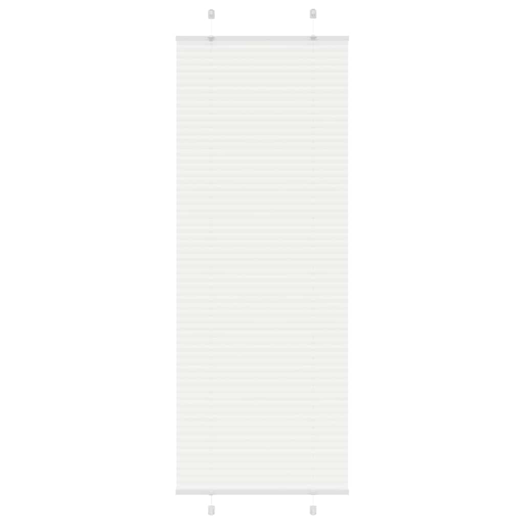 Vidaxx store enrouleur plissé 80x200 cm largeur de tissu 79,4 cm polyester blanc