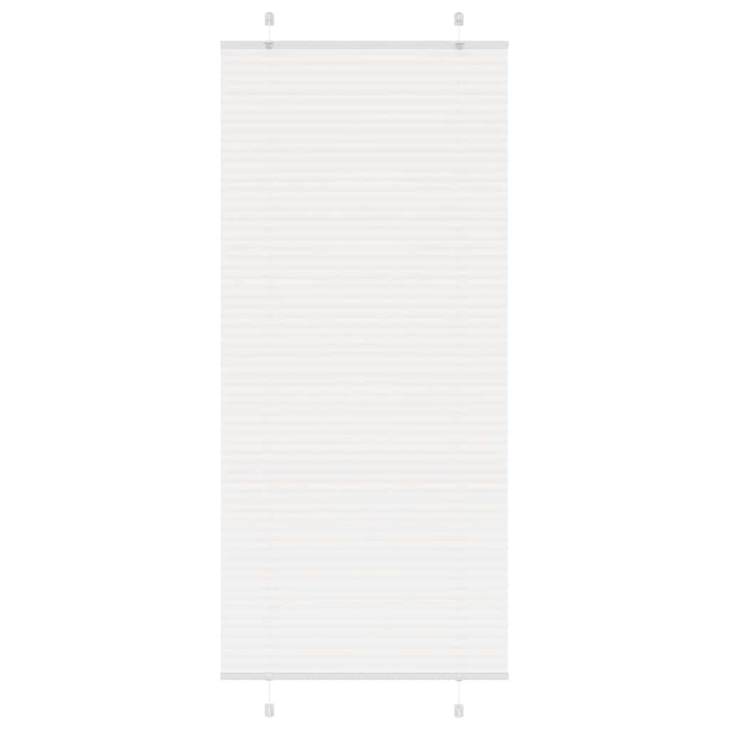 Vidaxx store enrouleur plissé 85x200 cm largeur de tissu 84,4 cm polyester blanc