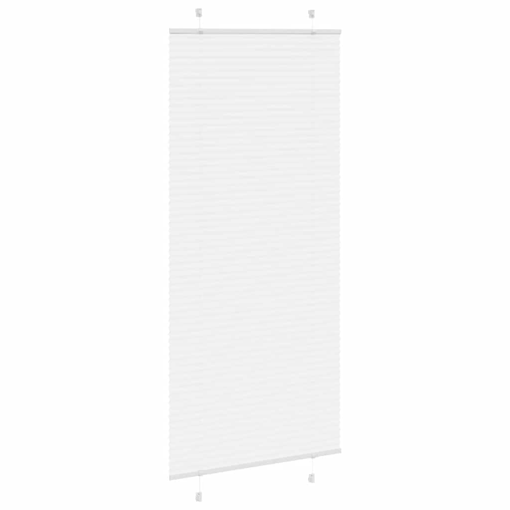 Vidaxx store enrouleur plissé 85x200 cm largeur de tissu 84,4 cm polyester blanc