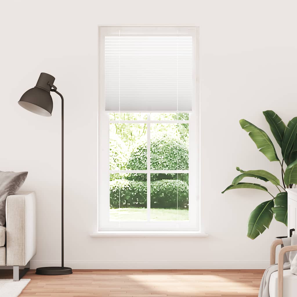 Vidaxx store enrouleur plissé 95x200 cm largeur de tissu 94,4 cm polyester blanc