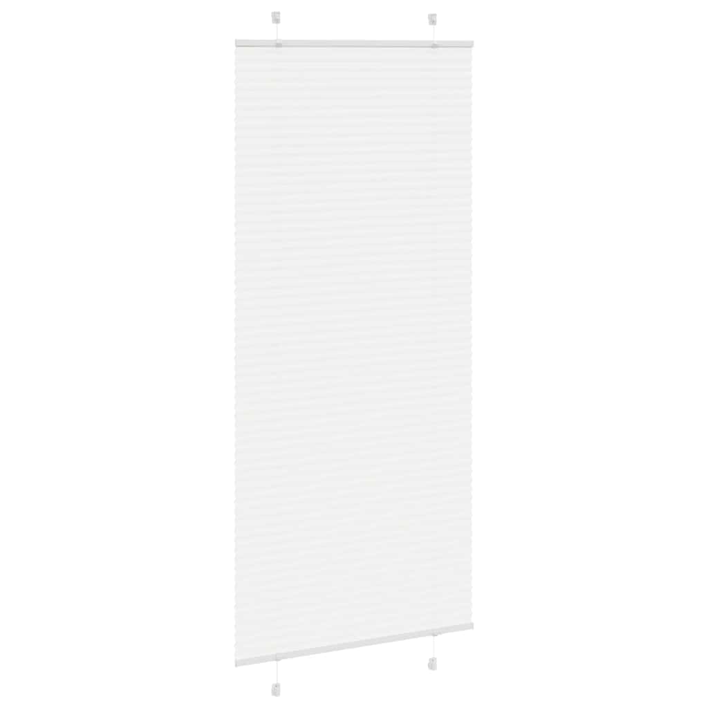 Vidaxx store enrouleur plissé 95x200 cm largeur de tissu 94,4 cm polyester blanc