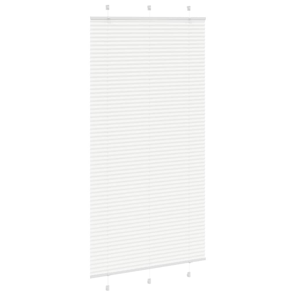 Vidaxx store enrouleur plissé 105x200 cm largeur de tissu 104,4 cm polyester blanc