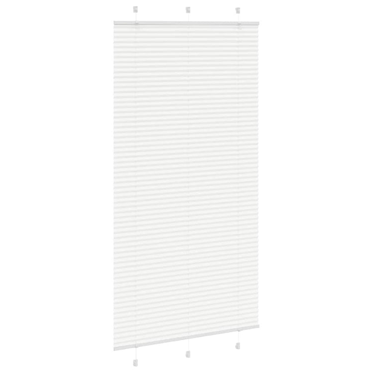Vidaxx store enrouleur plissé 105x200 cm largeur de tissu 104,4 cm polyester blanc