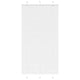 Vidaxx store enrouleur plissé 110x200 cm largeur de tissu 109,4 cm polyester blanc