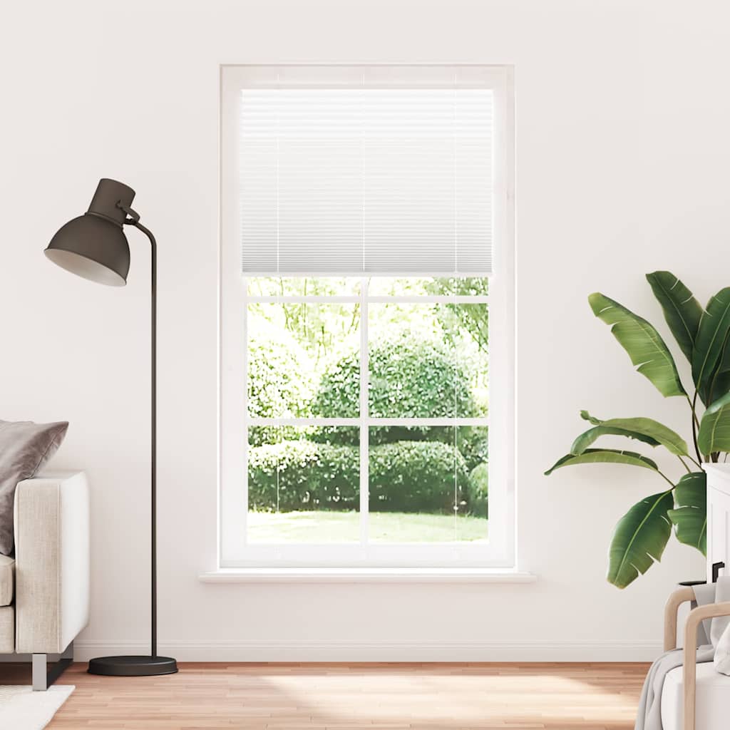 Vidaxx store enrouleur plissé 110x200 cm largeur de tissu 109,4 cm polyester blanc