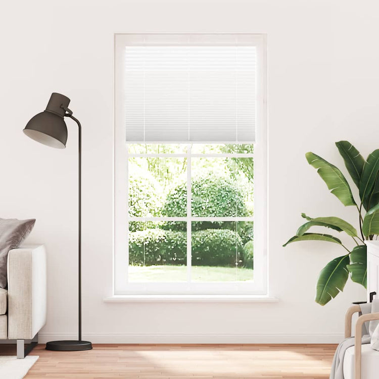 Vidaxx store enrouleur plissé 110x200 cm largeur de tissu 109,4 cm polyester blanc
