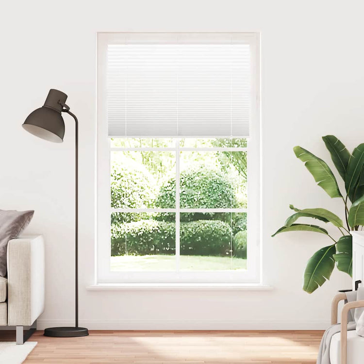 Vidaxx store enrouleur plissé 115x200 cm largeur du tissu 114,4 cm polyester blanc