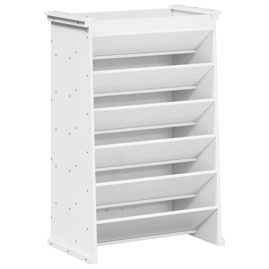 Vidaxl Herb Box 6 couches 69x40x101,5 cm Pine solide blanc
