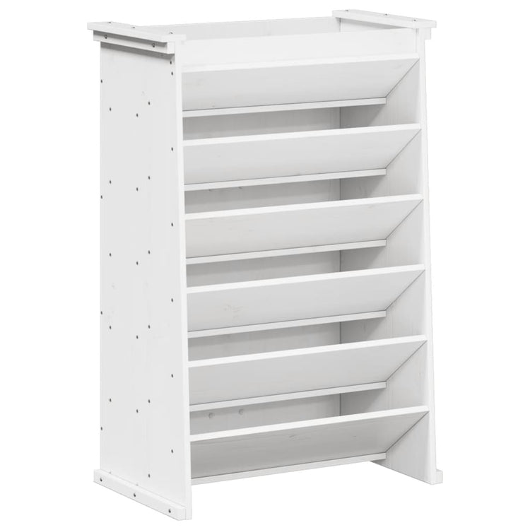 Vidaxl Herb Box 6 couches 69x40x101,5 cm Pine solide blanc