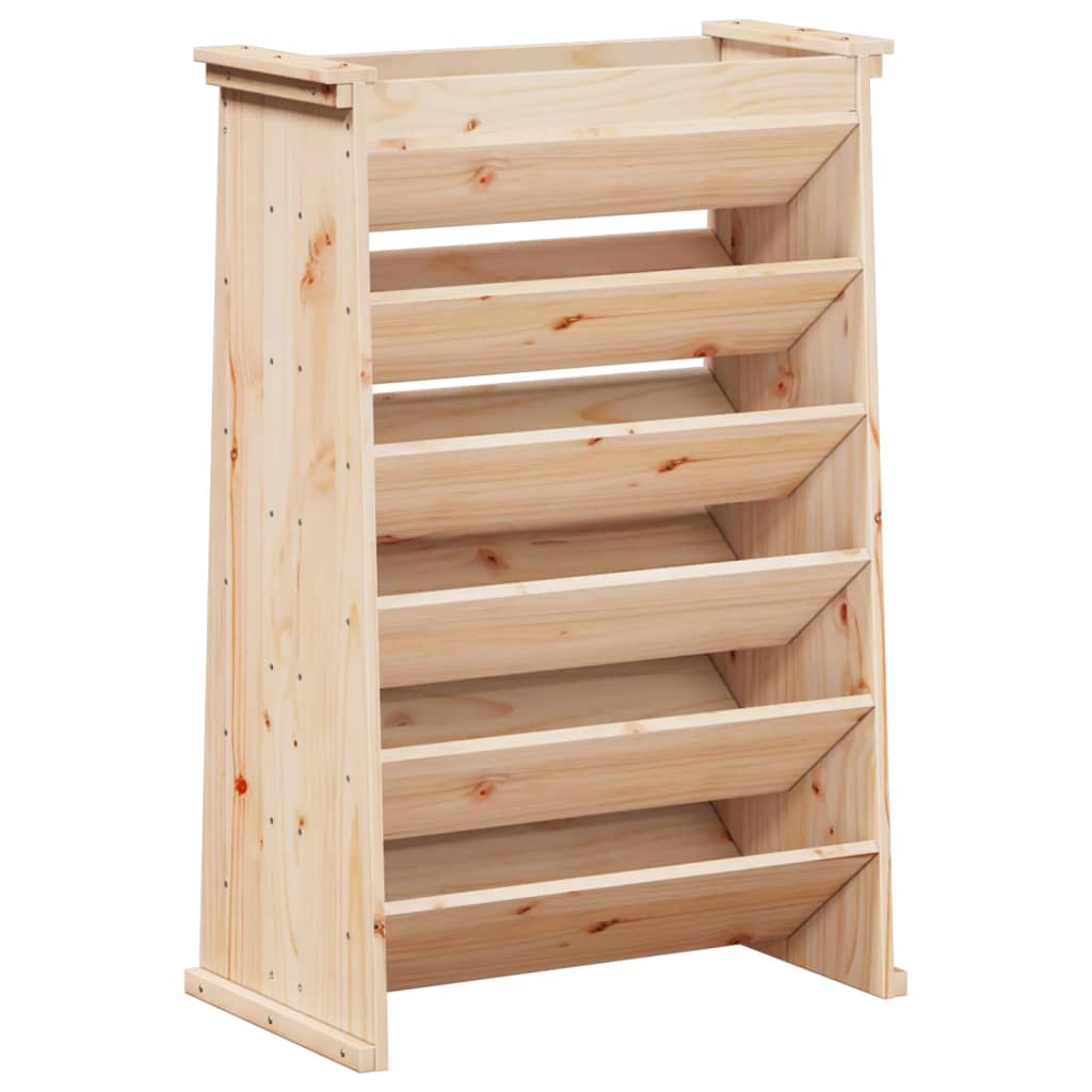 Vidaxl Herb Box 6 couches 69x40x101,5 cm Pine solide