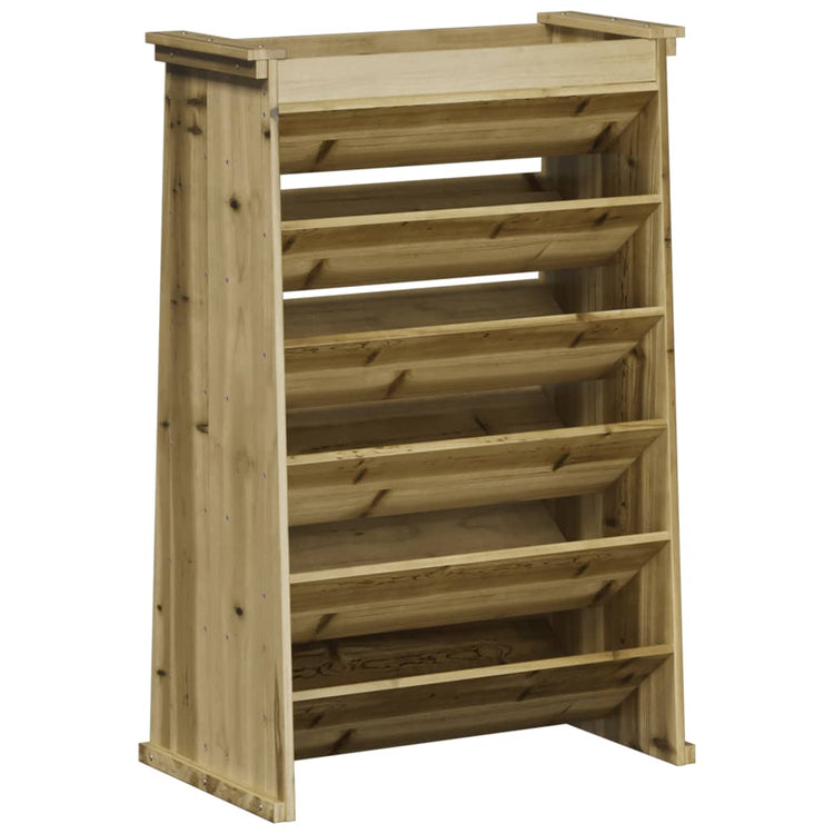 Vidaxl Herb Box 6 couches 69x40x101,5 cm Bois de pin imprégné