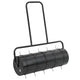 Vidaxl rouleau à gazon tractable avec pinces d'aération 63 l fer et acier noir