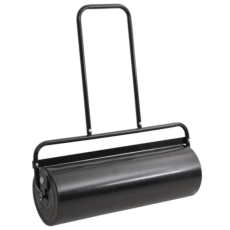 Vidaxl rouleau à gazon tractable avec pinces d'aération 63 l fer et acier noir