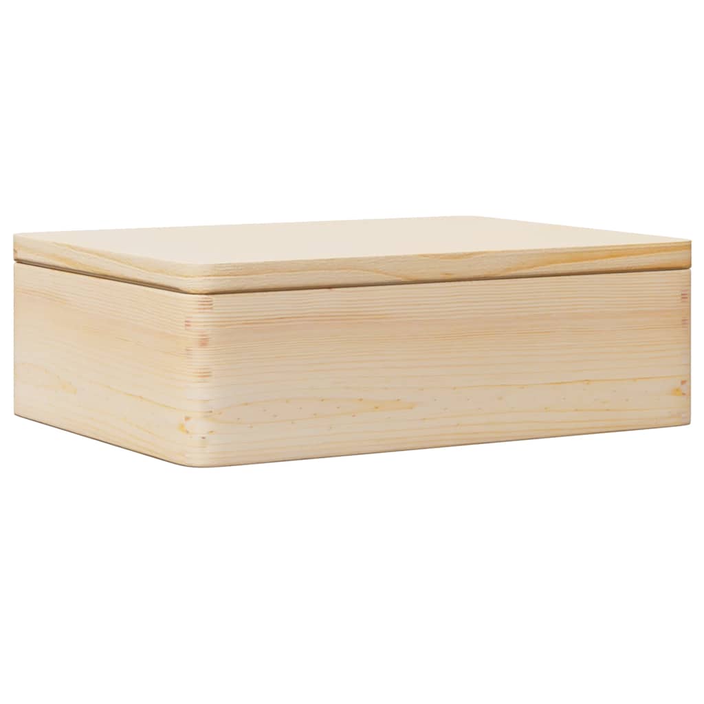 Vidaxl Boîte en bois avec couvercle 40x30x13 cm
