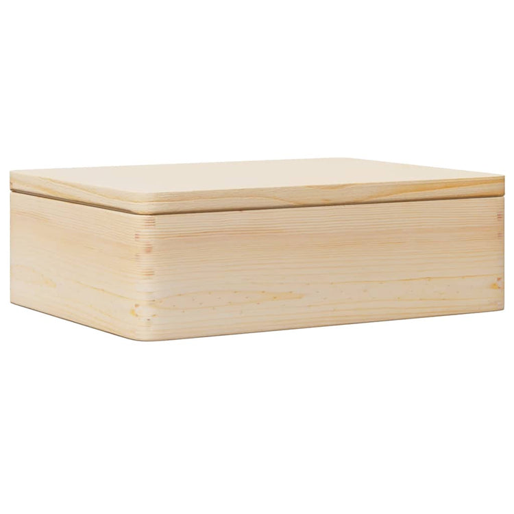 Vidaxl Boîte en bois avec couvercle 40x30x13 cm