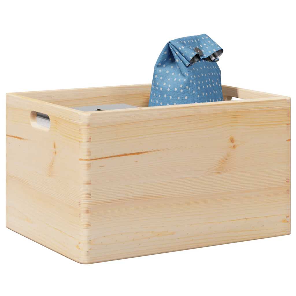 Vidaxl Boîte en bois avec poignées 40x30x23 cm