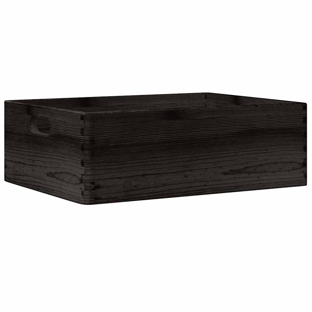 Vidaxl Boîte en bois avec poignées 40x30x13 cm