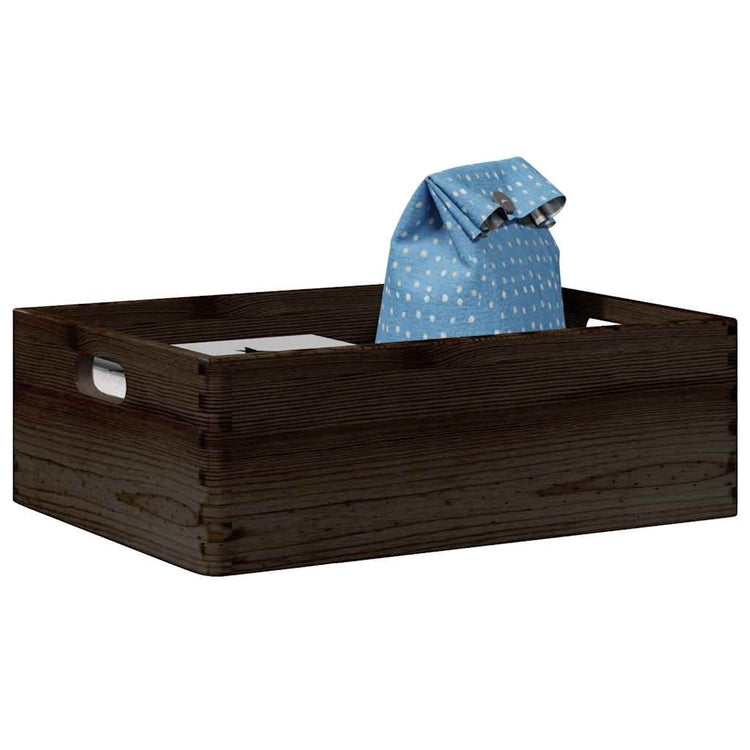 Vidaxl Boîte en bois avec poignées 40x30x13 cm