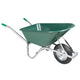 Vidaxl Wheelbarrow 90 L 150 kg en acier galvanisé et vert en plastique