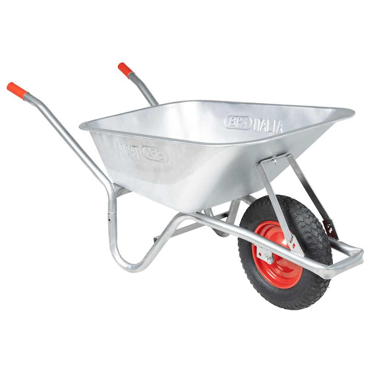 Vidaxl Wheelbarrow 90 L 150 kg en acier galvanisé et en plastique
